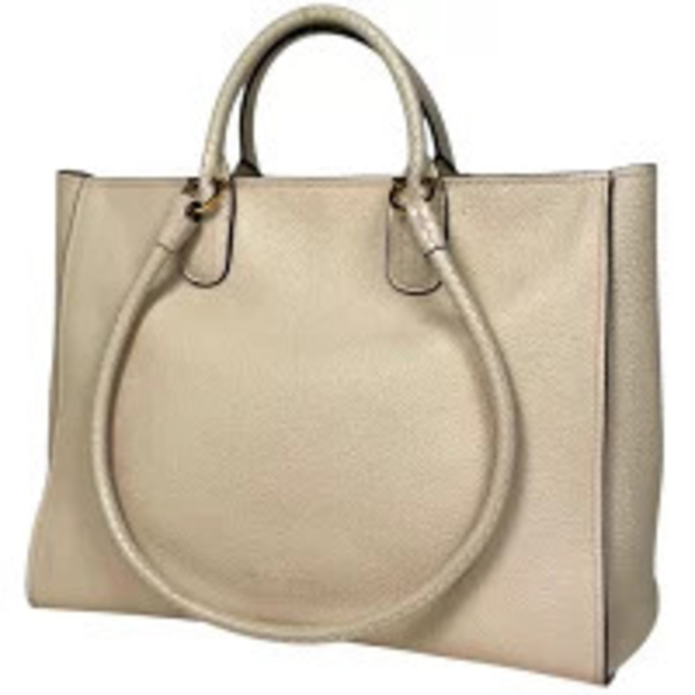 Salvatore Ferragamo Gancini 2way Shoulder Bag Leather Ivory White